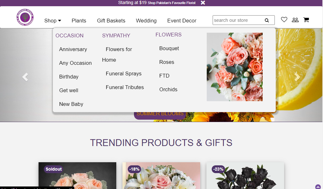 Blooming Petals ( Frontend )